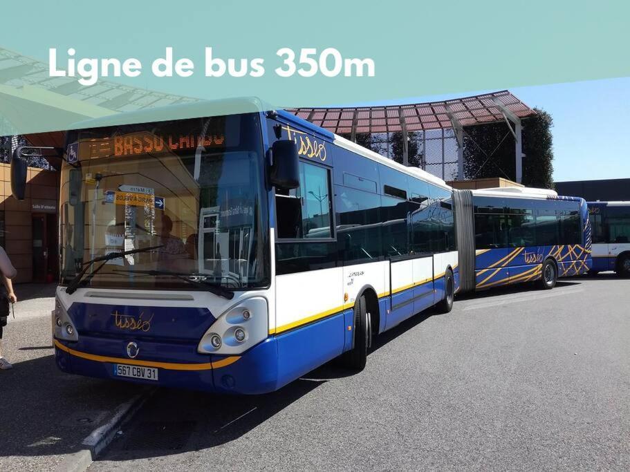 2 Chambres - Proche Gare Sncf Avec Parking Toulouse Exterior foto